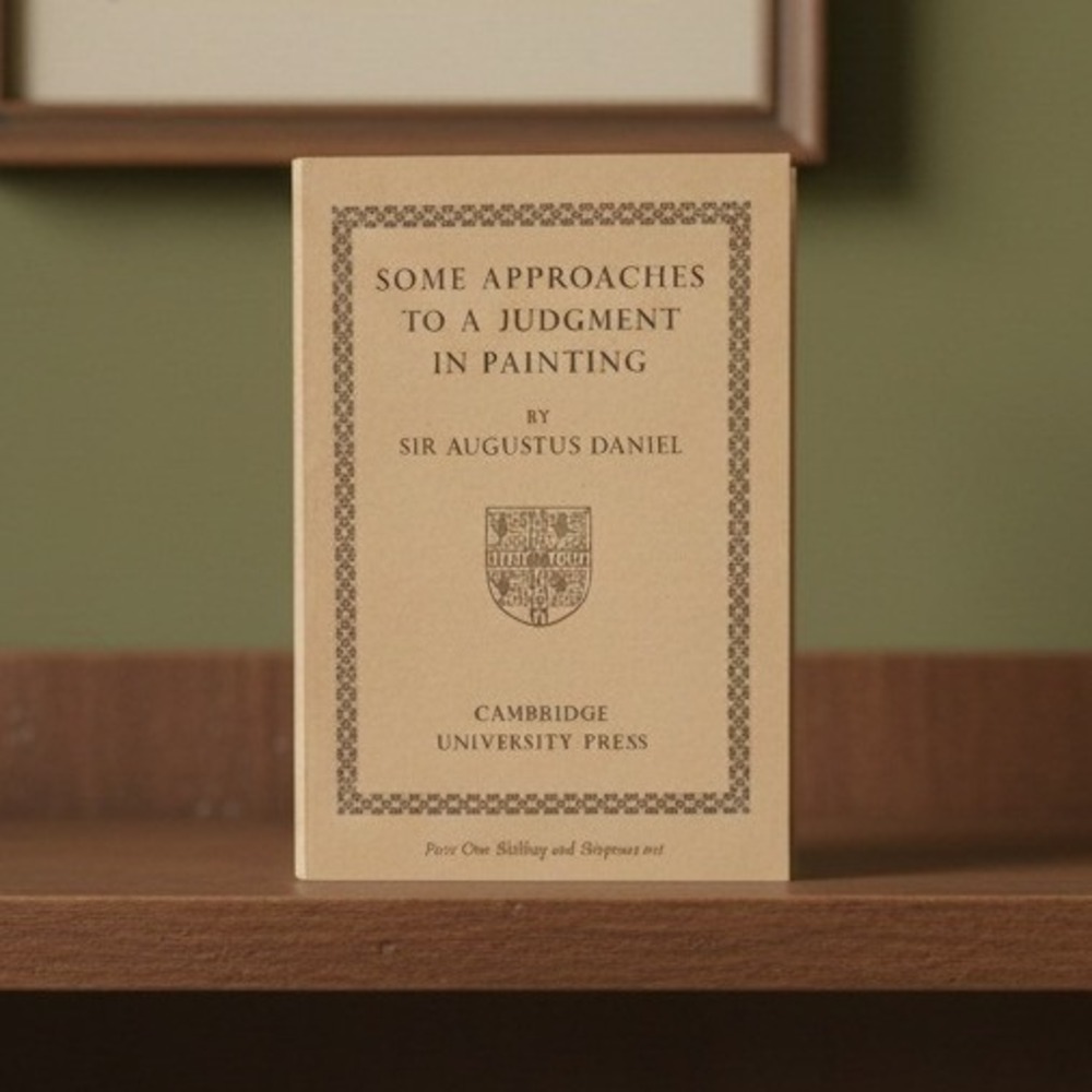 Some Approaches to a Judgment in Painting Sir Augustus Daniel 1940 Rede Lecture